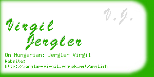virgil jergler business card
